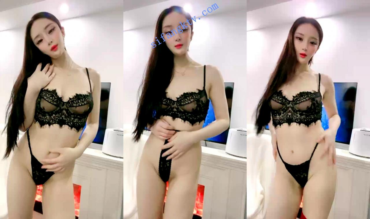 ₩ 颜值担当 身材丰满车模性感黑丝内衣媚舞柔逼超诱惑 图 06