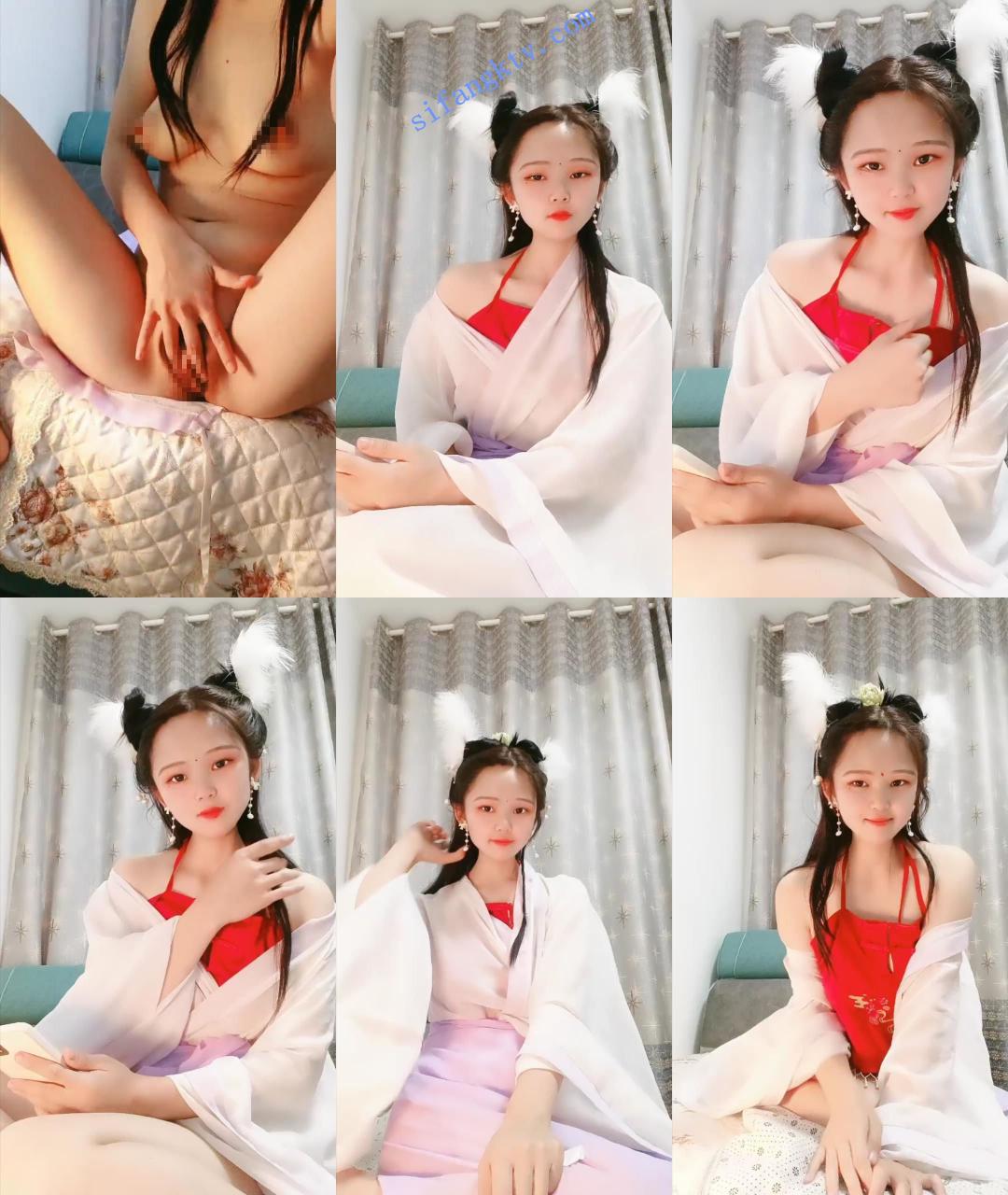 仙女下凡!古装女神!太美了~ 汁汁 道具自慰全裸大秀! 图 01
