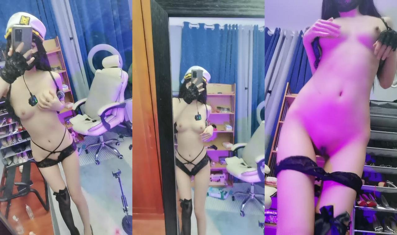 ₩ 175长腿女神 逆天的大长腿情趣服丝袜特写骚逼超诱惑 图 04