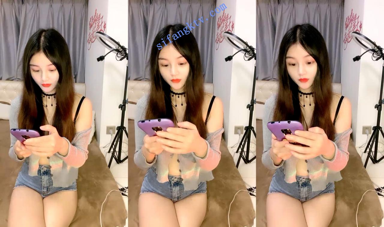 ₩ 哥哥硬了嘛 漂亮小姐姐奶大纤瘦情趣服道具插逼特写 图 02