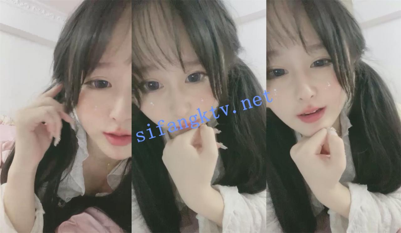 反差呆萌萝莉 精致五官~ 小白兔奶糖吖 粗大电动阳具自慰 图 01