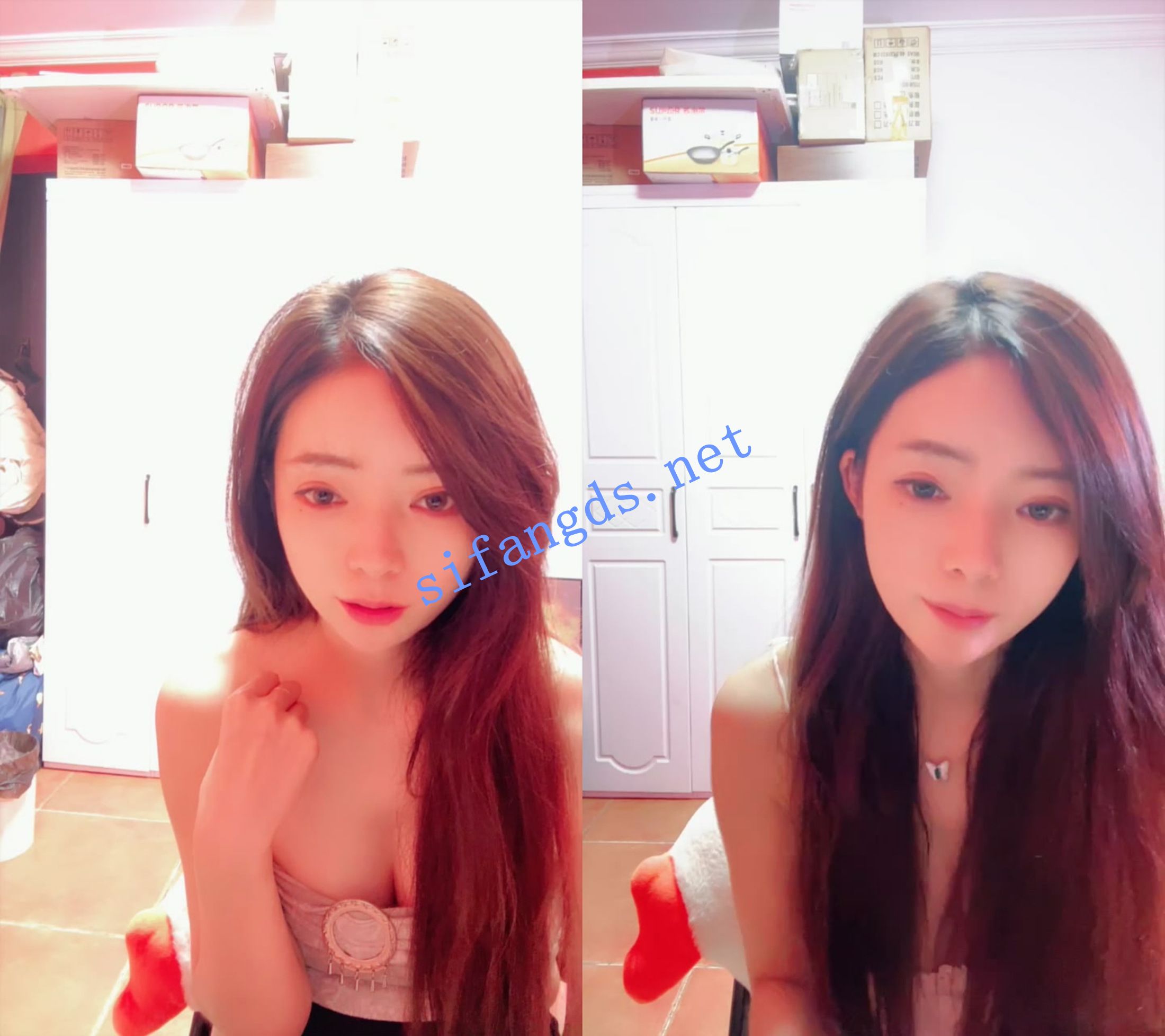 ██抖音热舞女神, 无虞 尺度全开,整个咪咪露出来跳 图 02