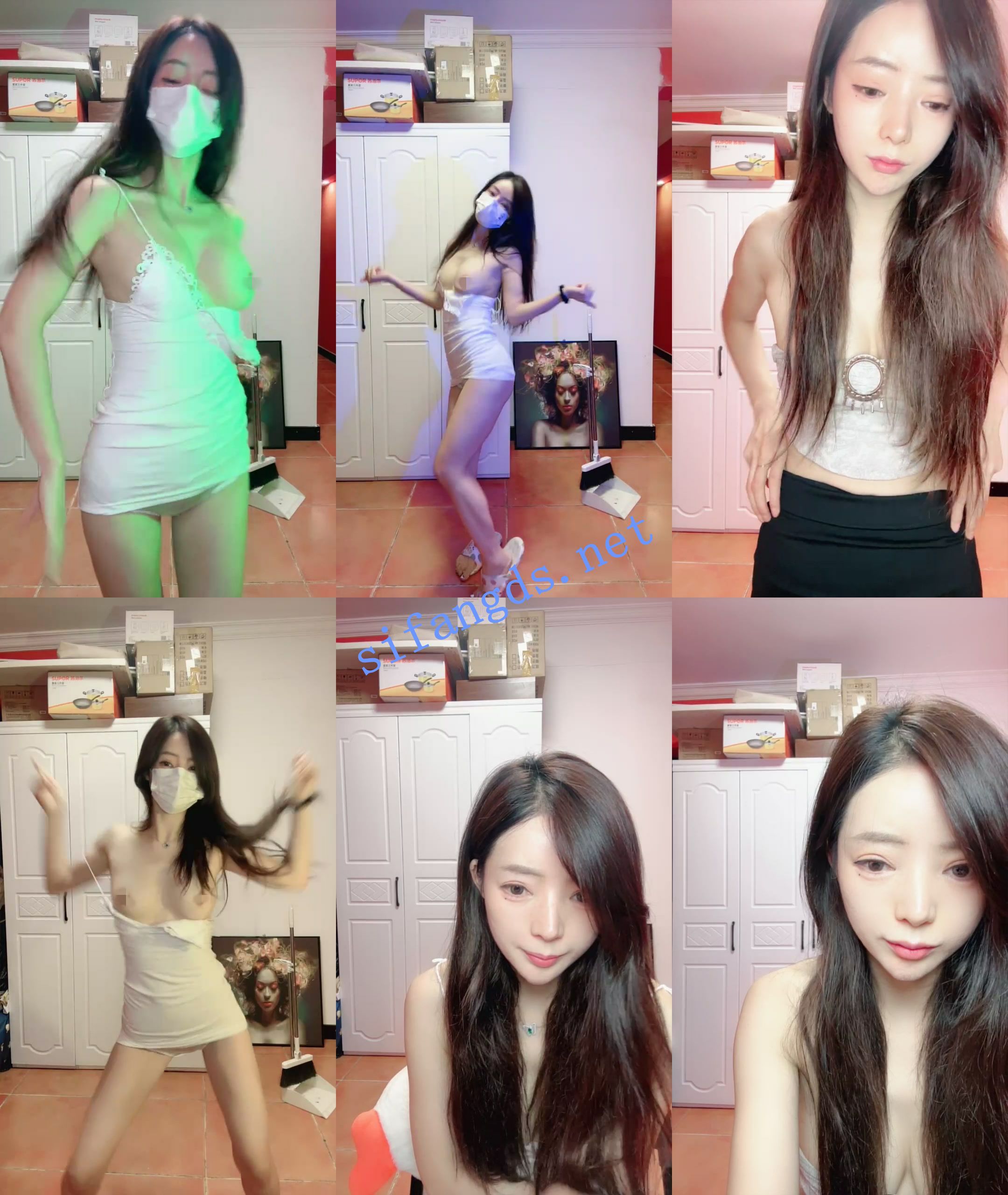 ██抖音热舞女神, 无虞 尺度全开,整个咪咪露出来跳 图 04