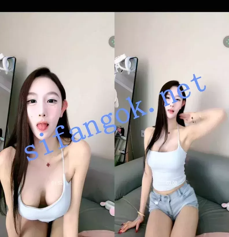 抖音甜美小网红姝姝儿在布灵一对一极具反差模拟口交吃精 图 05