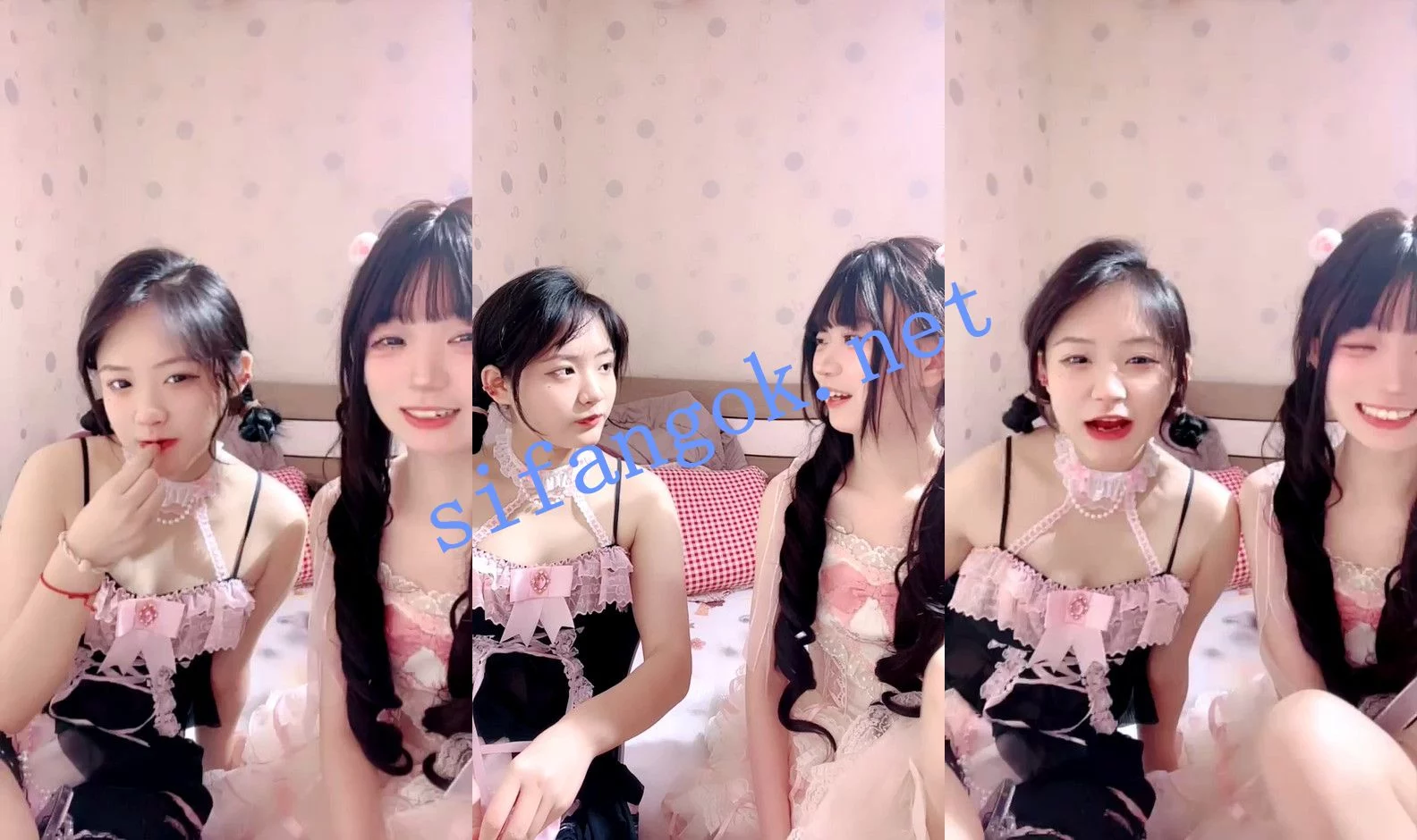 ⚡ 核弹! 邪恶双马尾 漂亮姐妹双人大秀强烈推荐! 图 01