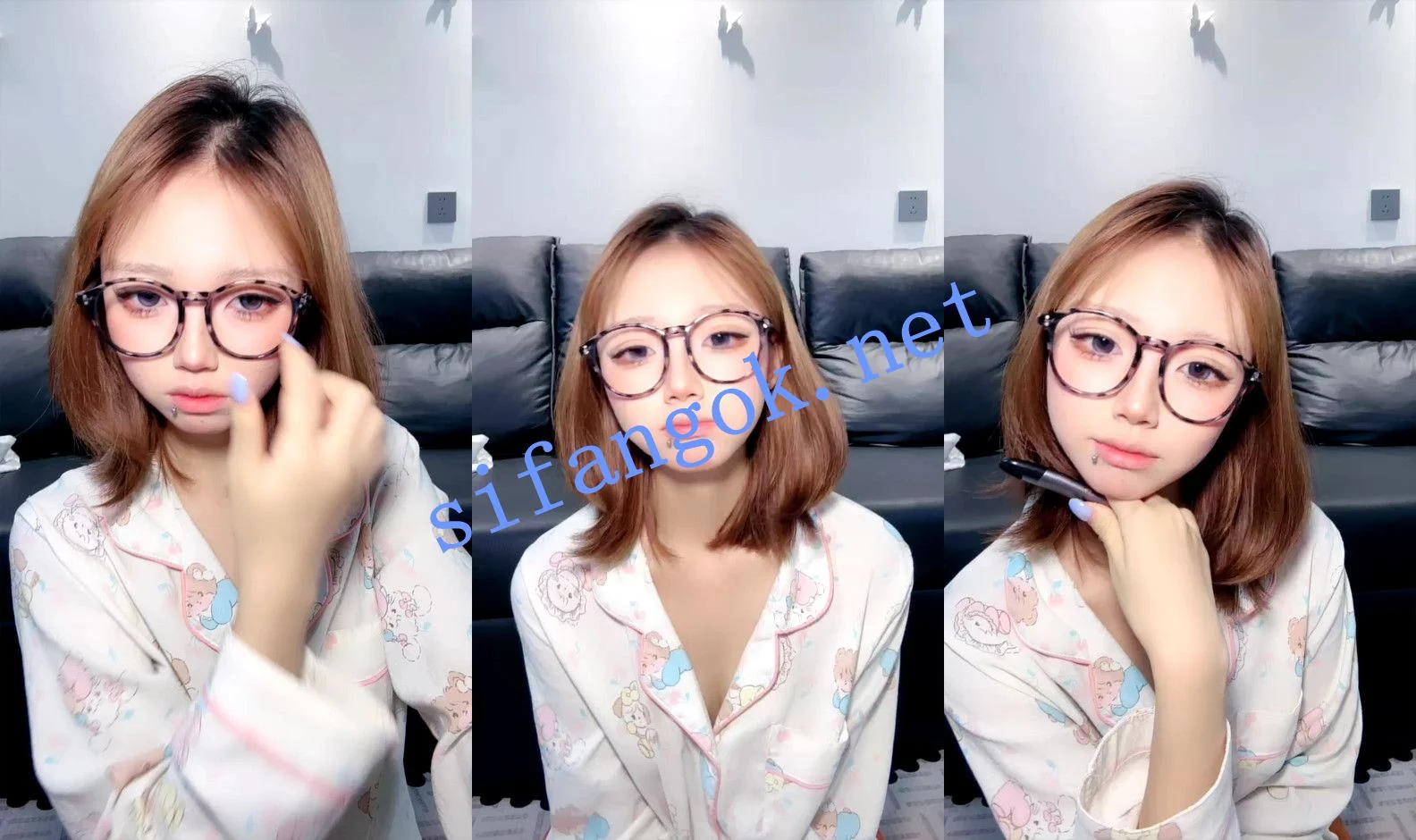 ⚡【烧狄酱】可爱眼镜妹下海！露脸露三点卖力插逼表演！~