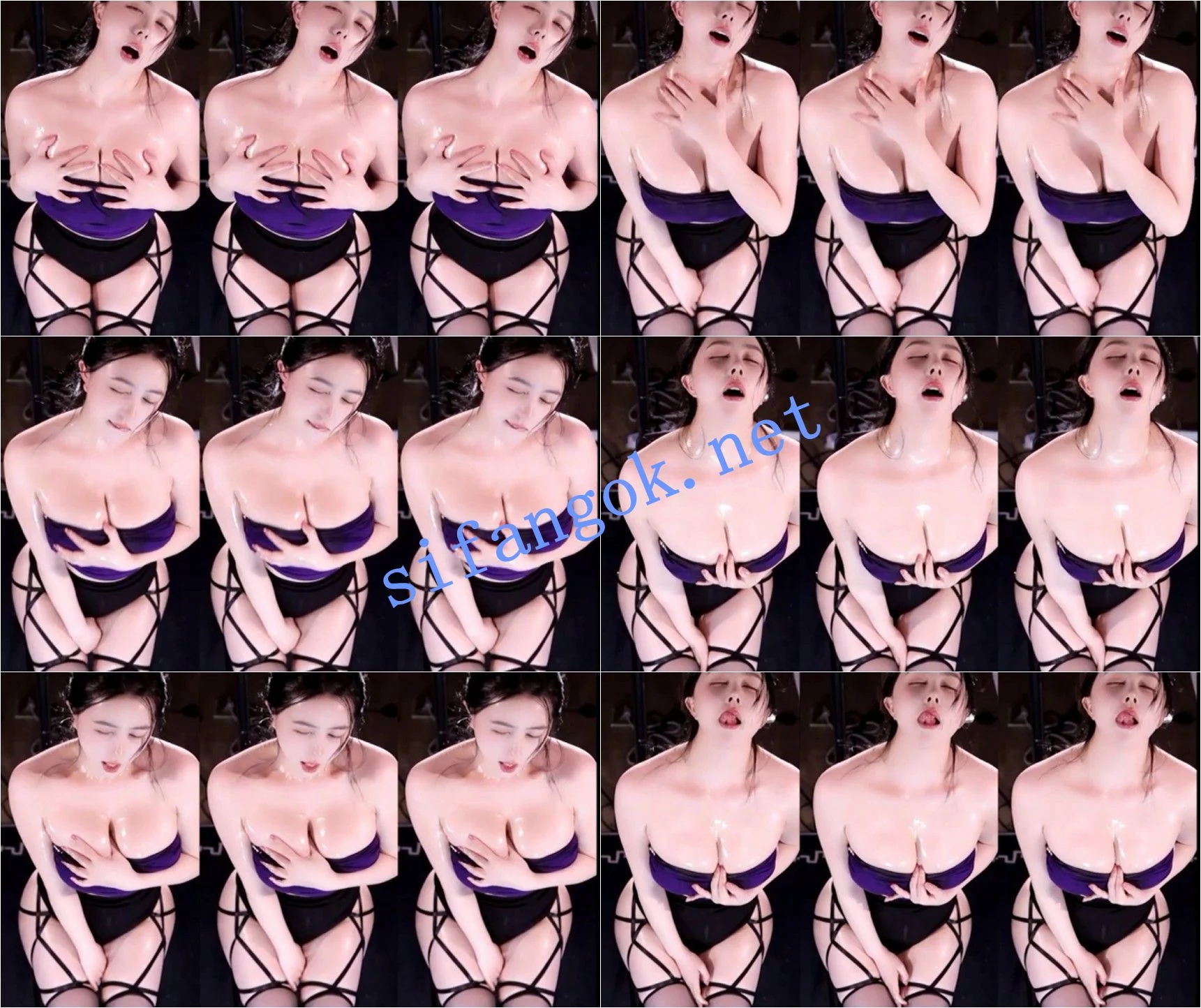 ✅虎牙斗鱼 小酒窝翁馨-8 巨乳 真空半裸 抖胸 发骚勾引 口交