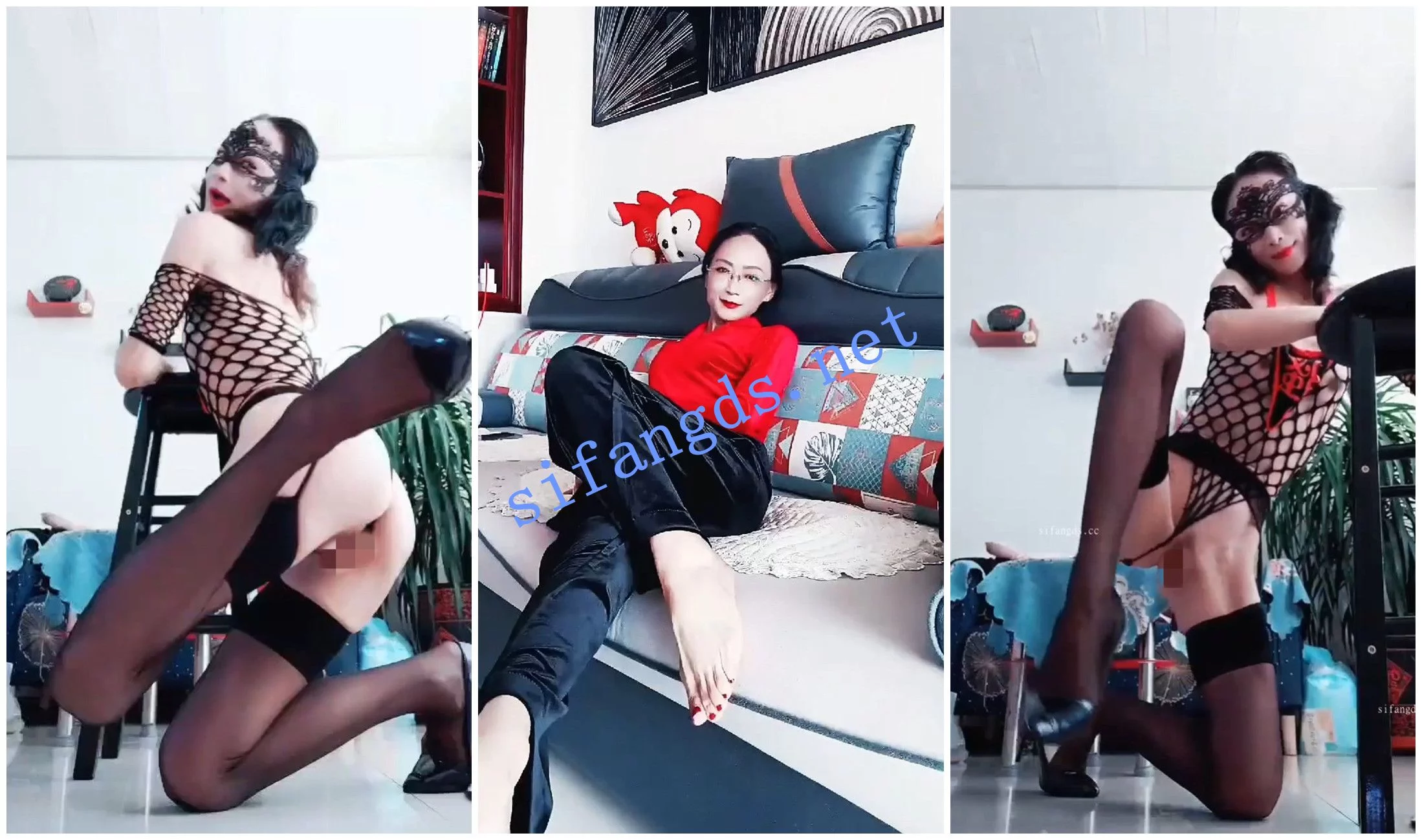 快手福利 骨干熟女 丝+高跟故事 骚话足交口爆自慰XO 图 03